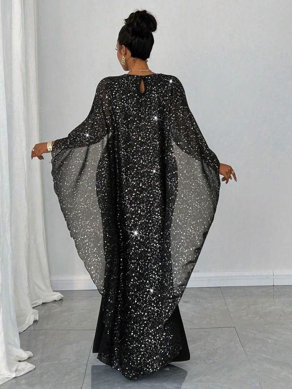 Plus Size, Plus Size Women's Elegant Evening Gown - Formal Party Wedding Dress, Slim Fit Long Dress, Machine Washable Formal Attire for Women, Dresses for Wedding, Silhouette Womenswear Workwear