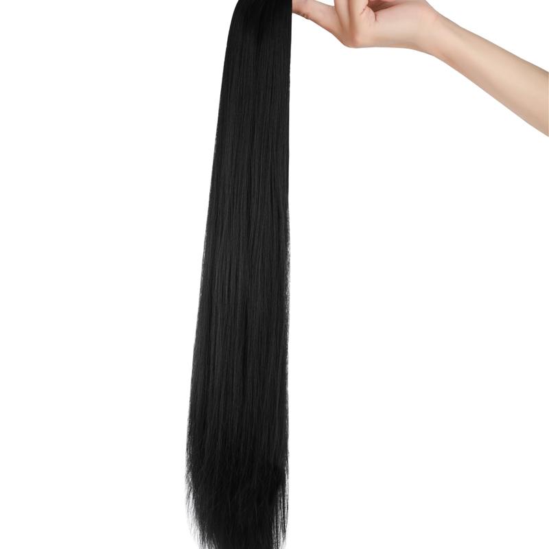 Ponytail Extension 26 Inch Drawstring Ponytail Extension for Women Long Straight Hair Extensions for Daily