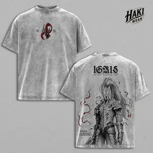 Igris Solo Leveling T-Shirt – Shadow Knight Dark Armor Aesthetic Oversized Manga Streetwear Graphic Tee Heavy Cotton Relaxed Fit Gift For Anime Fan