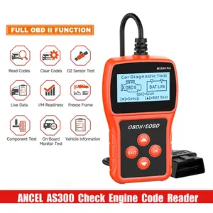 OBD2 Scanner Diagnostic Tool for Cars, Plug & Play No App Needed, Read & Clear Engine Fault Codes, Battery Monitor, 2.4” Screen, for Ford Toyota Honda Chevrolet BMW