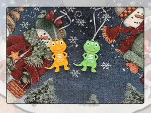 Colorful Dinosaur Ornament -  Cute Animal Christmas Decoration for Kids 2025