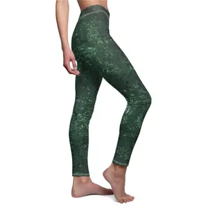 Leggings, Green Marble Design, Yoga Pants, Activewear, Women's Fashion, Athleisure Leggings, Green Marble, Yoga Pants,Green Leggings