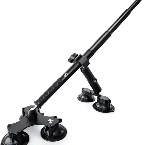 TucanMounts 360° Action Camera Car Mount – 5-Point Suction, High-Speed Stable