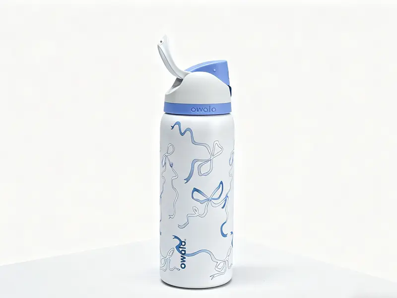 owala tied and true blue bows 32 oz freesip uo exclusive - TikTok Shop