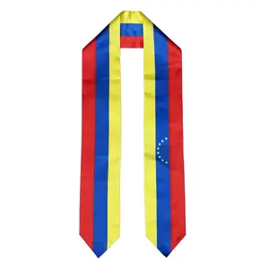 Venezuela Flag Graduation Stole, Sash, Venezuelan, Scarf, Gift, Students, High Quality, High School, College, Scarves, Adults, Men and Women, Satin