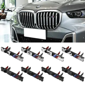 3D ABS Car Front Hood Grille Logo Emblem for BMW X1 X2 X3 X4 X5 X6 M M3 M5 E84 E83 F39 F10 G80 G60 E60 E46 G11 G12 Car Styling Easy Installation