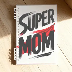 Super Mom Hero - Themed Notebook, A5 Size, Lined Pages, Dynamic & Celebratory Design, Perfect for Office Use, High - Quality Paper Material, Ideal for Work & Daily Planning