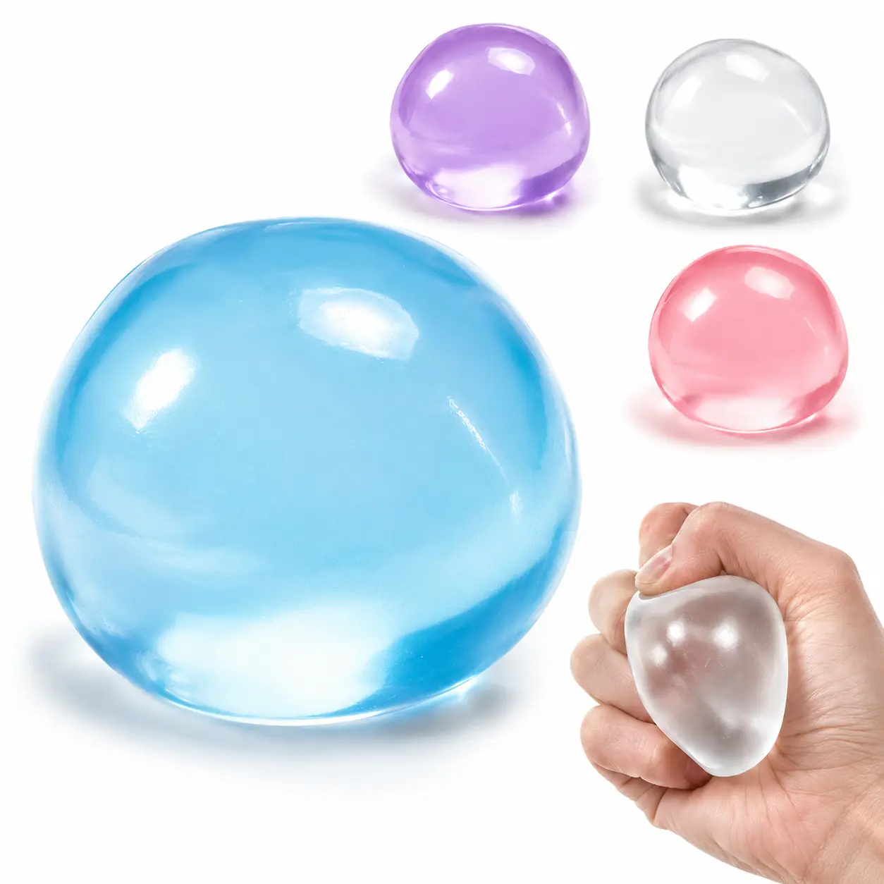 6cm Stress Relief Coconut Oil Squishy Fidget Toy Soft Coconut Oil Stress Ball No Rebound High-value Appearance Reusable Coconut Oil Squeeze Ball Adhd Desk Ornament, Super Soft Squishy Texture