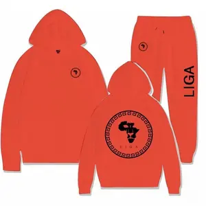 LIGA DAO Joggers Set - red Hoodie & Pants Comfortable & Stylish unisex Tracksuit