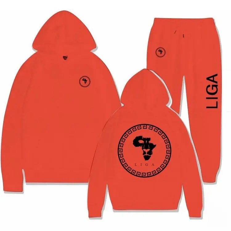 LIGA DAO Joggers Set - red Hoodie & Pants Comfortable & Stylish unisex Tracksuit