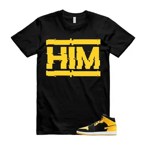 1 New Love Black Varsity Maize Yellow 2025 T Shirt Match HIM