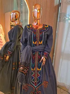 Cultural Habesha Raya  Kemis For Women, New Tilet Eritrean & Ethiopian Traditional Dress