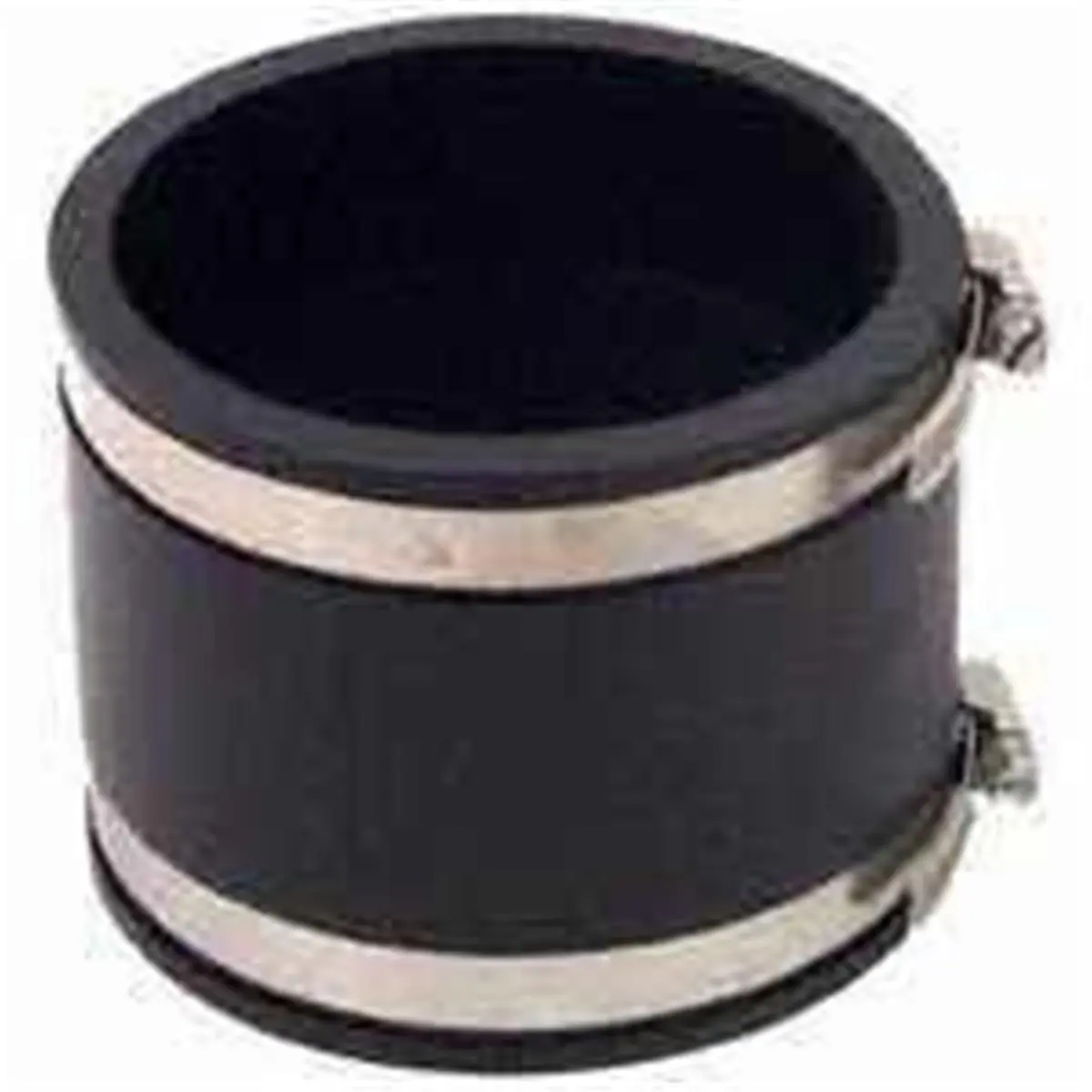 Fernco P1056-33 Flexible Coupling, 3 x 3 in Pipe Connector for Cast Iron or Plastic Pipes, with Series 300 Stainless Steel Clamps (Boating Water Sports Accessory)