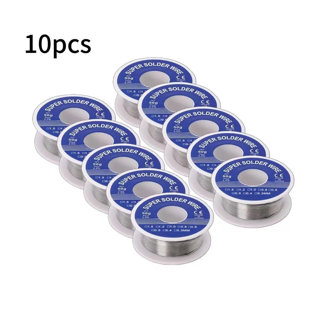 10-Piece High-Purity Stainless Steel Solder Wire Set, Durable Welding Tool for Home Use, High-Strength Soldering Solution