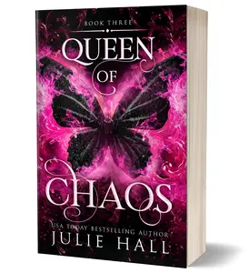 Queen of Chaos by Julie Hall | Supernatural Romantasy Book | Fae Fantasy Romance Novel | Enemies to Lovers | BookTok Viral Fantasy Romance Series | Shifters | Vampires | Dragons