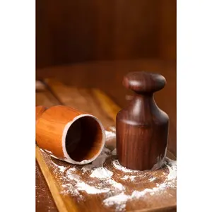 Wooden Biscuit Cutter in Walnut