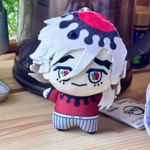 10cm Anime ‌Demon Slayer Kimetsu no Yaiba Douma Plush Doll Pendant Cartoon Cosplay Stuffed Toy Birthday Gift