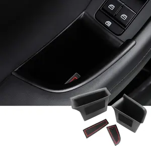 Door Side Storage Box for 2019-2025 Mazda3 2020-2025 CX-30 Door Handle Organizer Mazda CX30 2024 Accessories Phone Container Key Holder ABS Tray Insert Glove Pallet (2PCS Front)