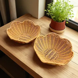 2pcs Storage Baskets and Display Trays, Versatile Serving Baskets for Gifts and Parties, Ideal for Outdoor Camping and Weddings