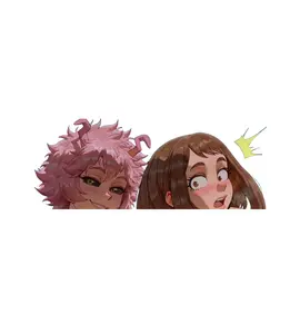 ochak.o and mina sticker, cute sticker, laptop-car sticke.r, full body