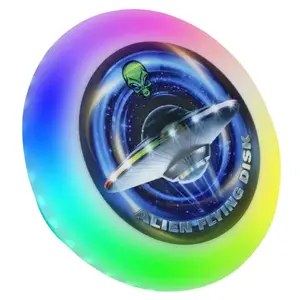 LED Flying Light Up Frisbee Disc Glow in The Dark for Kids and Adults Water Resistant Durable for Day Night Camping Parties Beach