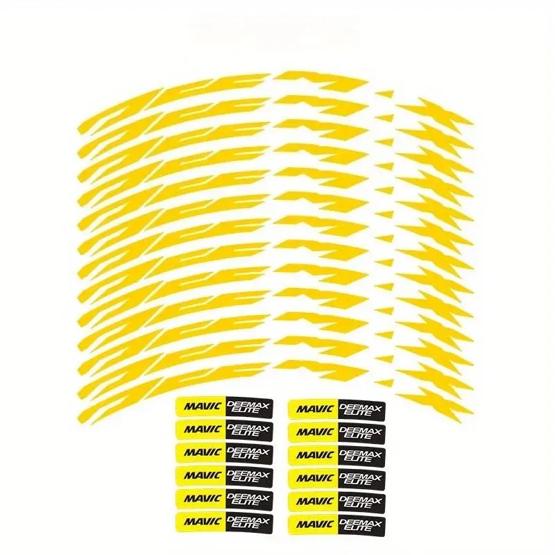 25Pcs/set READU ELITE MTB Wheel Stickers Mountain Bike Wheel Decals Bike Stickers 2 Wheel Decals MTB Rim Stickers Bike Stickers