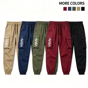 Men's Cargo Pants, Cargo Joggers, Streetwear Pants, Utility Pants，VSVM Print Pants, Multi-Color Cargo Joggers, Elastic Waist Drawstring, Jogger Cuff Cargo Pants，Streetwear Outfit, Techwear Style, Everyday Casual Wear, Urban Fashion