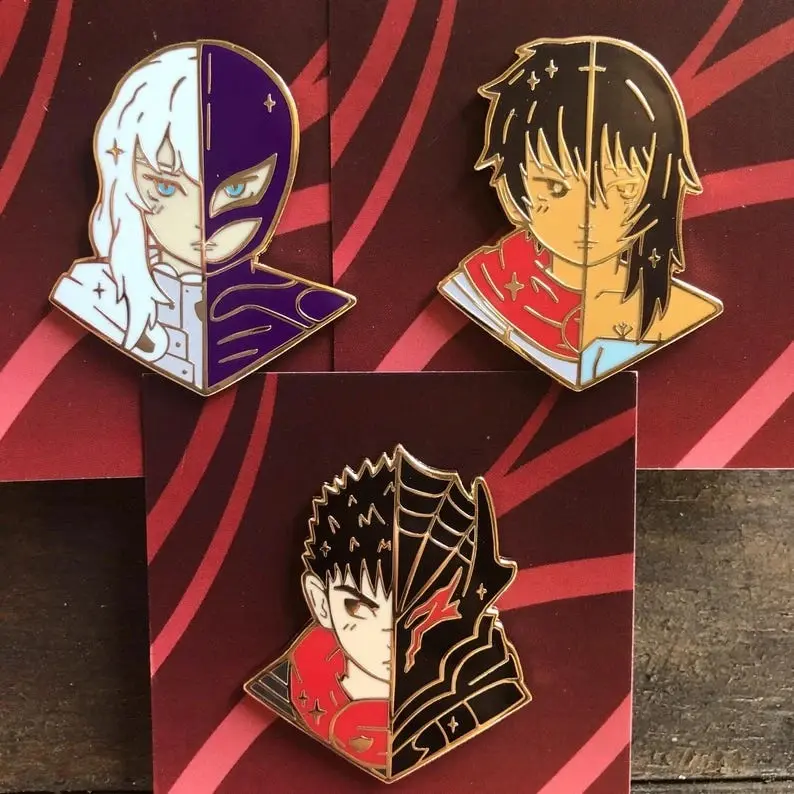 Berserk Inspired , Guts Casca Hard Enamel Pin