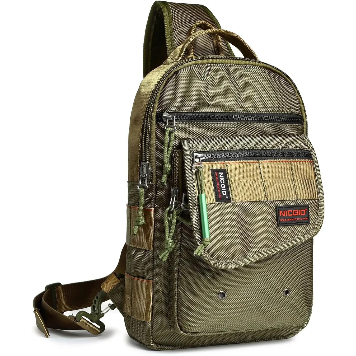 NICGID Sling Bags, Chest Shoulder Backpacks Crossbody Purse Outdoor Chest Bag Travel Backpack for Men Women NICGID