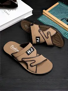 Men's 2-Way Sandal Slippers PVC Breathable Upper Non-Slip Wear-Resistant Outsole Daily Outdoor Beach Shoes