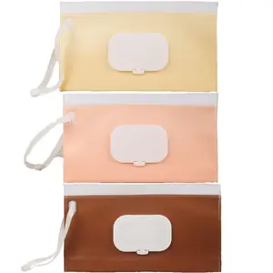 Portable Baby Wipes Storage Bag, 3 Counts Reusable Cleaning Wipes Holder, Wet Wipes Container, Wet Wipes Storage Box for Home & Travel