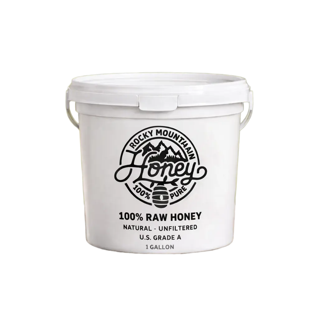 Clover 100% Raw Honey - 1 Gallon Bucket