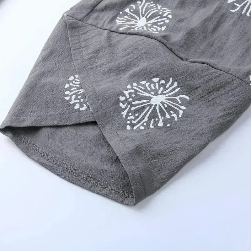 Cotton Linen Pants for Women 2025 Casual Printed Cropped Pants Elastic Waist Lounge Baggy Trousers Cotton Linen Pants for Women 2025 Casual Printed Cropped Pants Elastic Waist Lounge Baggy Trousers