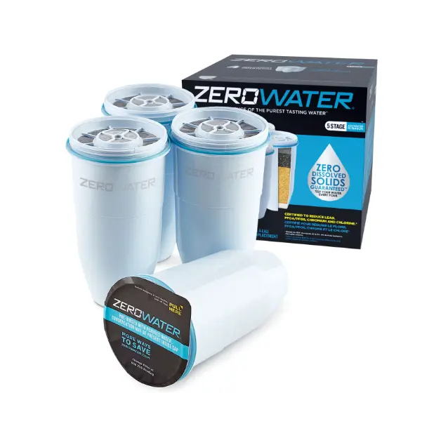 ZeroWater 5-stage water filter replacement - 4 pack