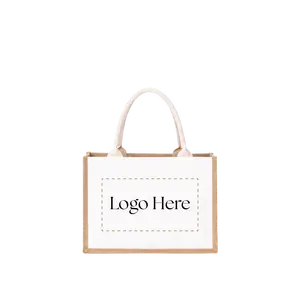 Custom Jute Tote Bags (12.6"x8.3"x5.1")