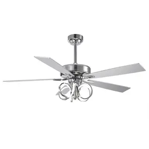 52" Levi LED Ceiling Fan • Double-sided Blades • Downrod Mount • Remote Control