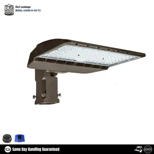 400W Equiv LED Shoebox Light Parking Lot Light Dusk to Dawn | Rebate Qualified