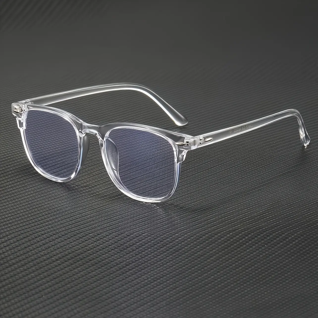Unisex Simple Oval Full-Rim Lightweight Durable Glasses - PC Frames, Transparent Lenses for Computer & Gaming