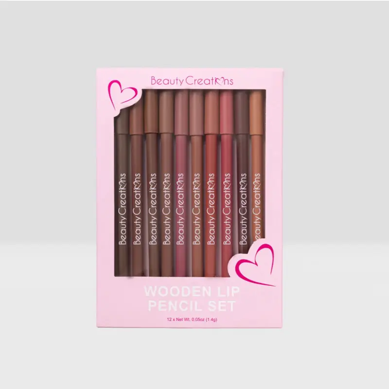 BC WOODEN LIP PENCIL SET Lipliner Cocoa Makeup Smooth Berry Caramel Cherry