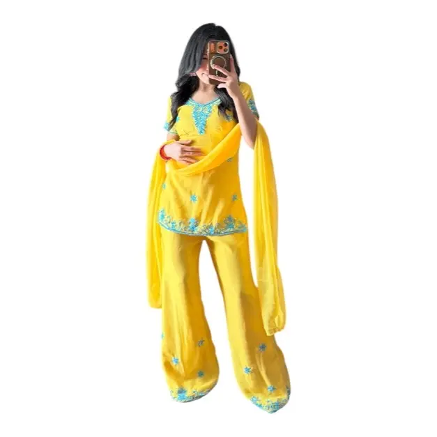 Handwork 90sh Kurtha Set 3 peace
