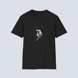 Silver Surfer Hero Unisex T-Shirt, Avenger Fantastic Four Space Gift Tee, Loneliest man in the galaxy