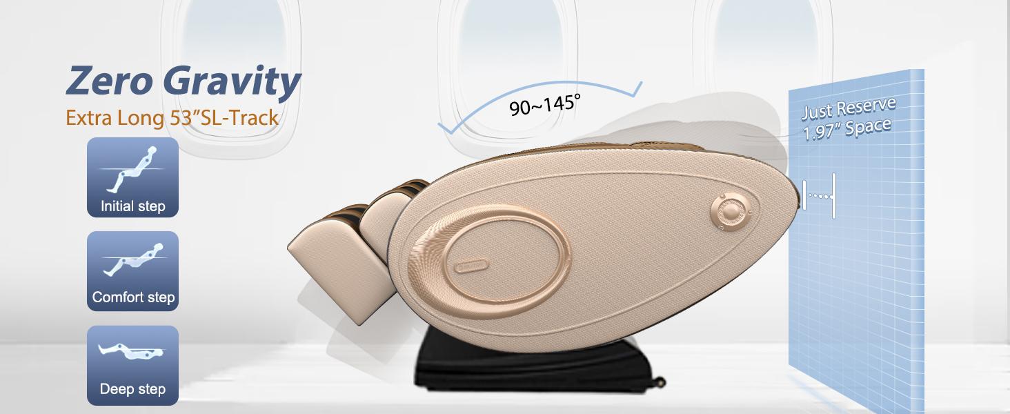 （Two packages）Massage Chair Blue-Tooth Connection and Speaker, Recliner with Zero Gravity with Full Body Air Pressure, Easy to Use at Home and in The Office