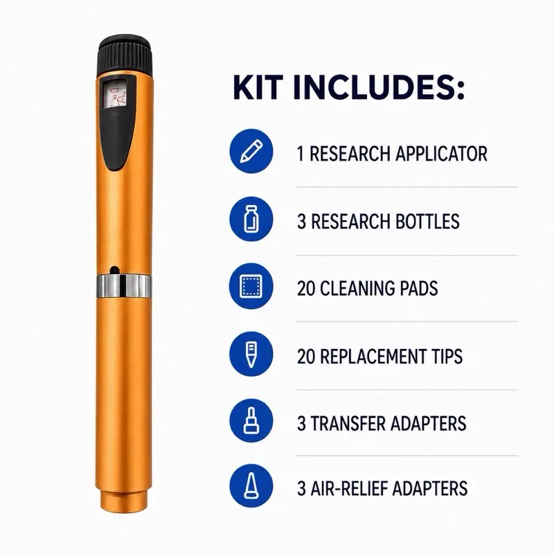 Reusable Research Applicator V2 Orange Frosted Matte Finish