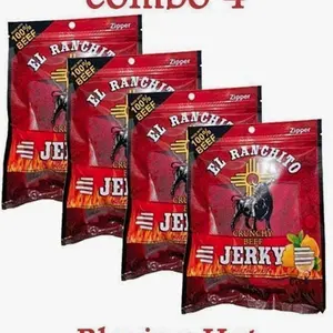 Blazing Hot El Ranchito Crunchy Beef Jerky Net Wt. 2 oz