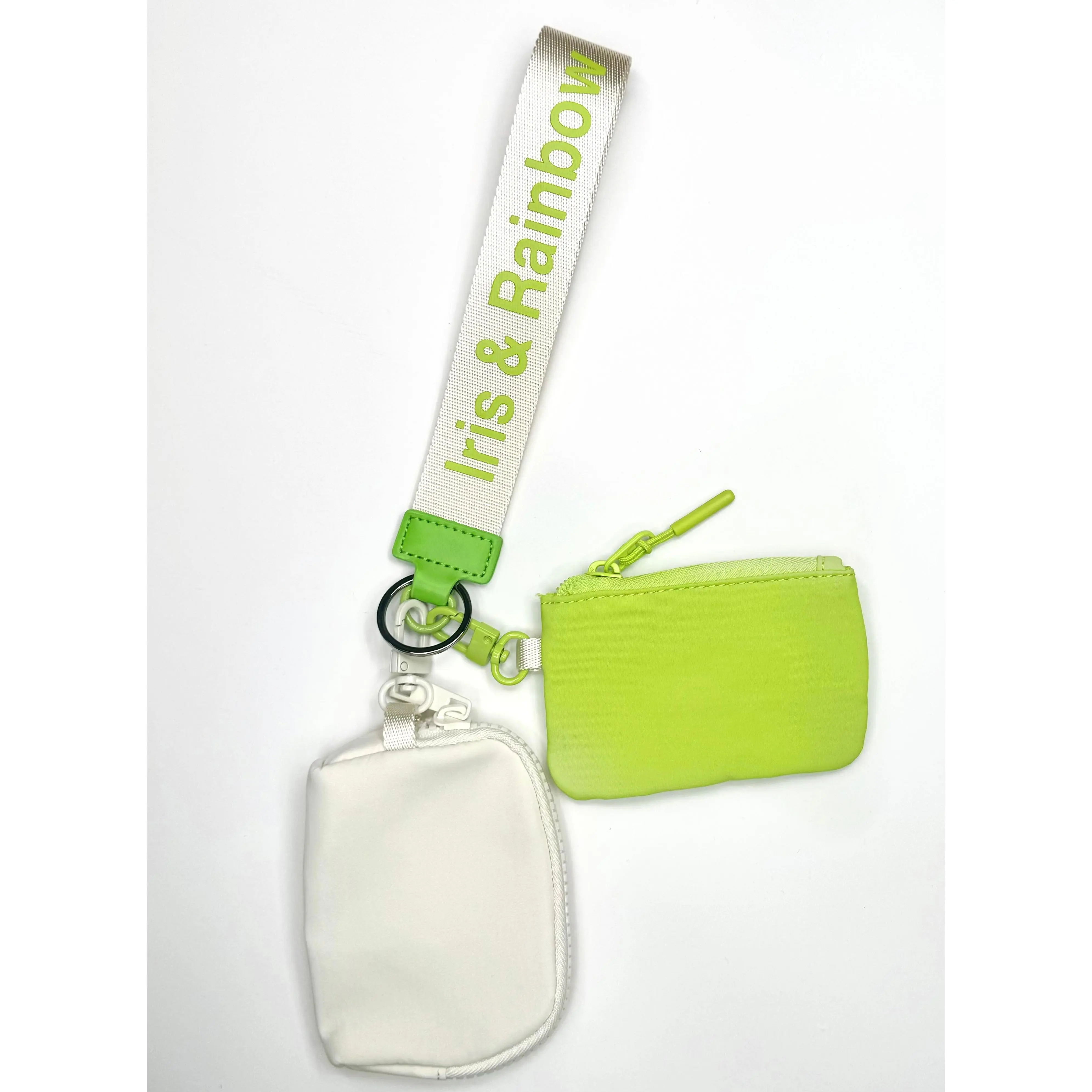 Off White/ Lime Green