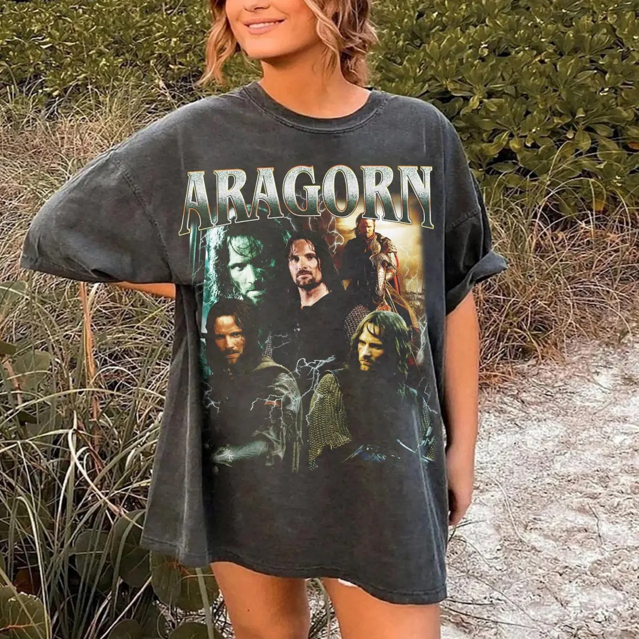 Personalized Vintage Style Aragorn Shirt, Vintage 90s Grapic Tshirt, Aragorn Cosplay Shirt, Gandalf Shirt, Gift for Him, Gift for Fan Shirt