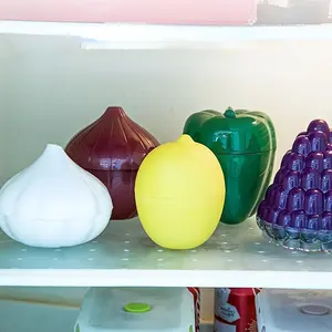 1pc Reusable Fruit Or Vegetable Storage Container - Plastic Boxes for Refrigerator Storage - Perfect for Green Pepper, Lemon, Onion, Apple, Garlic, And More - Keep Your Produce Fresh And Organized