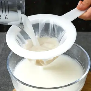 Fine Mesh Filter for Home Brewing, Advanced Kitchen Strainer Utensils, Suitable for Wine Tea Soy Milk Baking, Easy Clean Multi-Functional Food Tool