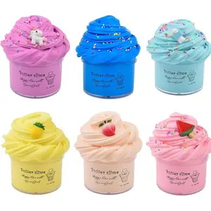 Slime Kit with 6 Pack Scented Slime,Watermelon /Unicorn /Blue/Peach Slime,Super Soft and Non-Sticky,Surprise Slime Toys for Girls and Boys