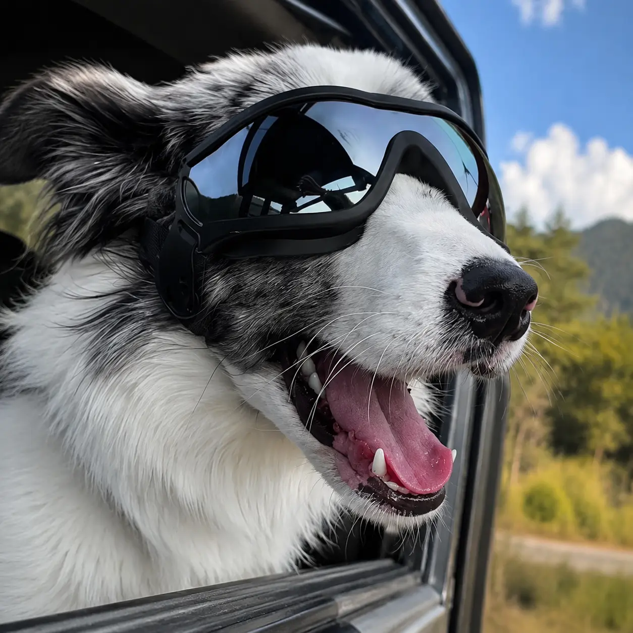 Thickened windproof dog goggles, high-clarity light-transmission anti-glare lenses, drop-resistant sunglasses for medium and large dogs durable pet accessory outdoor adventure  day gift tiktok shop